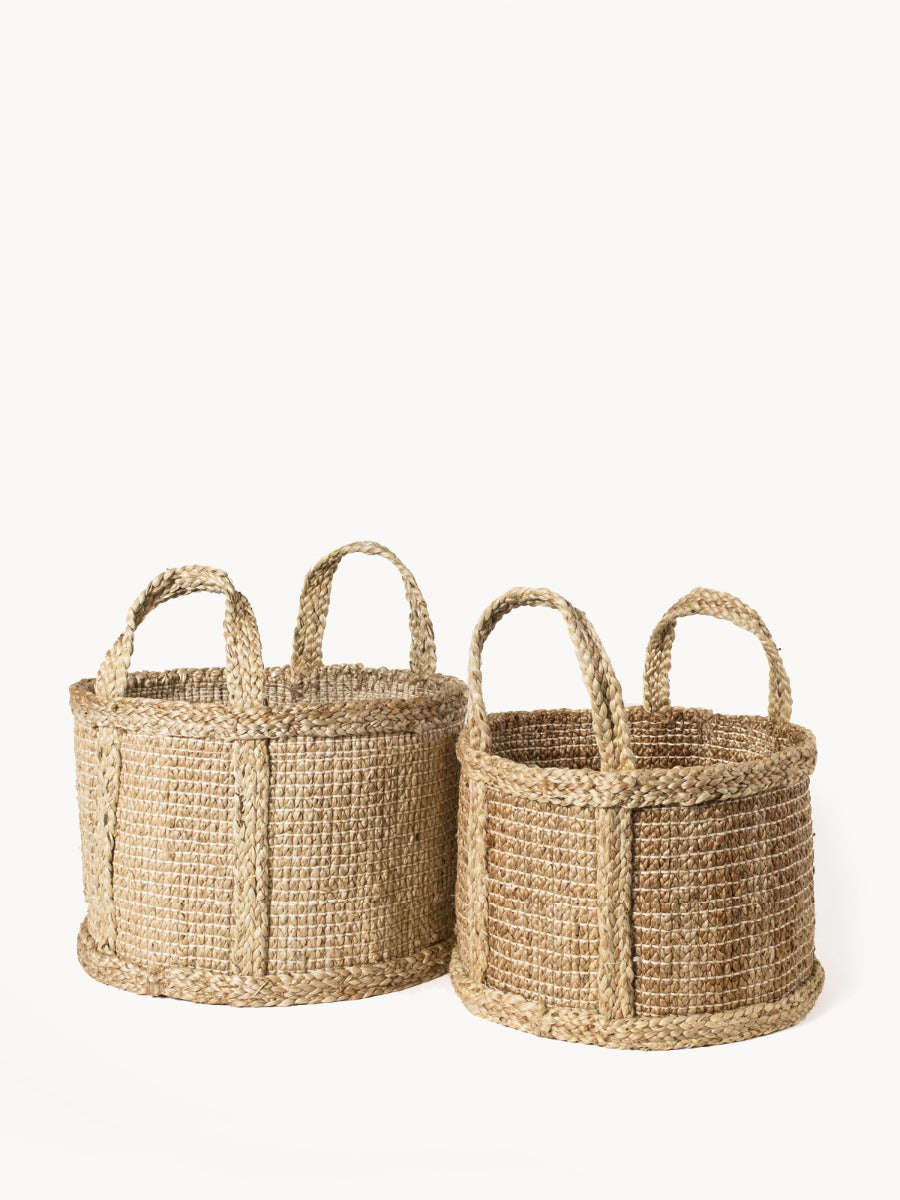 Bono Basket Natural Woven Jute