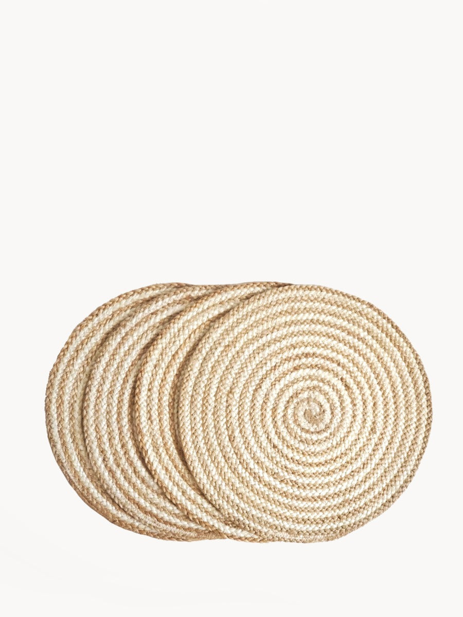 Kata Spiral Placemat Natural Set of 4