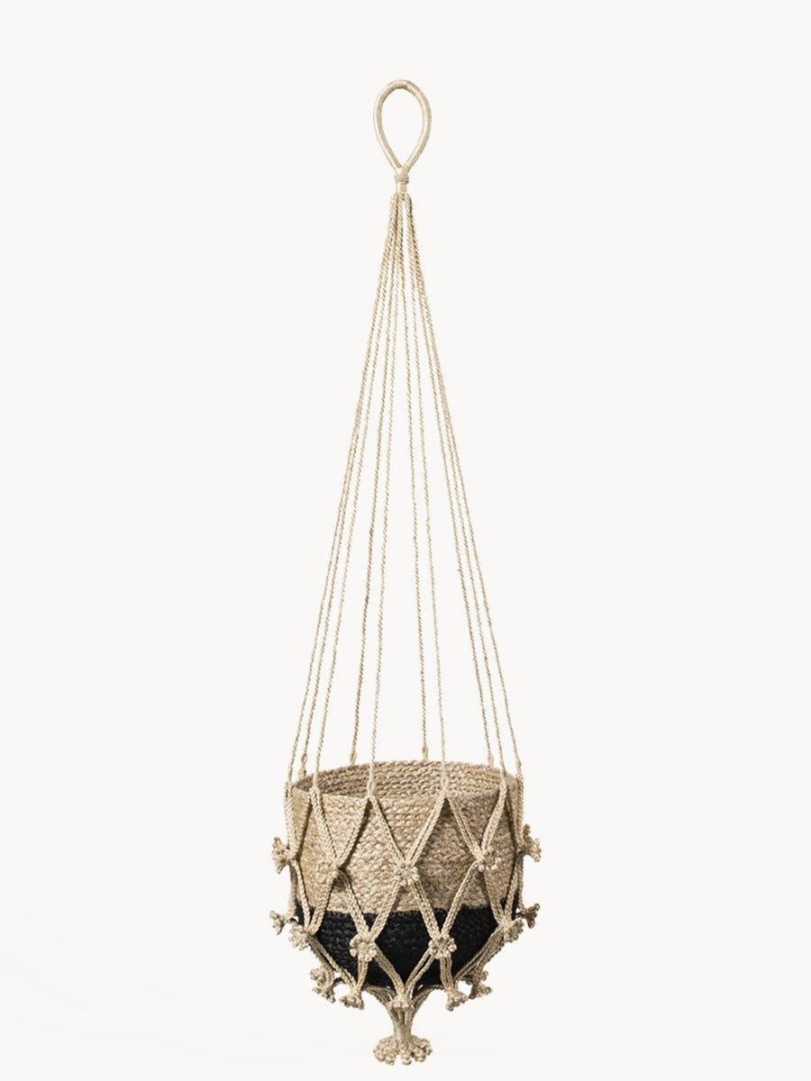 Plant Hanger in Natural Braided Jute