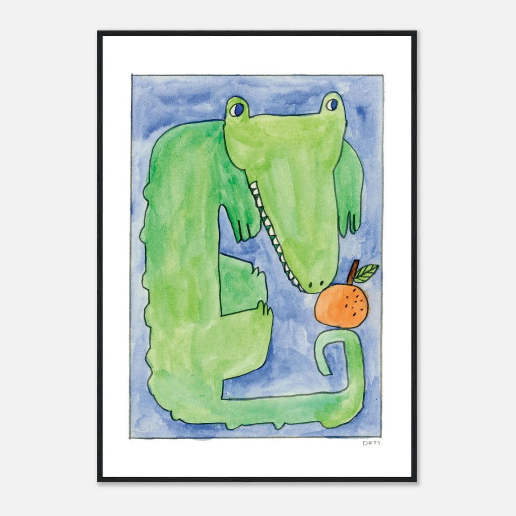 Florida Gator Framed Print by Hayley Deti