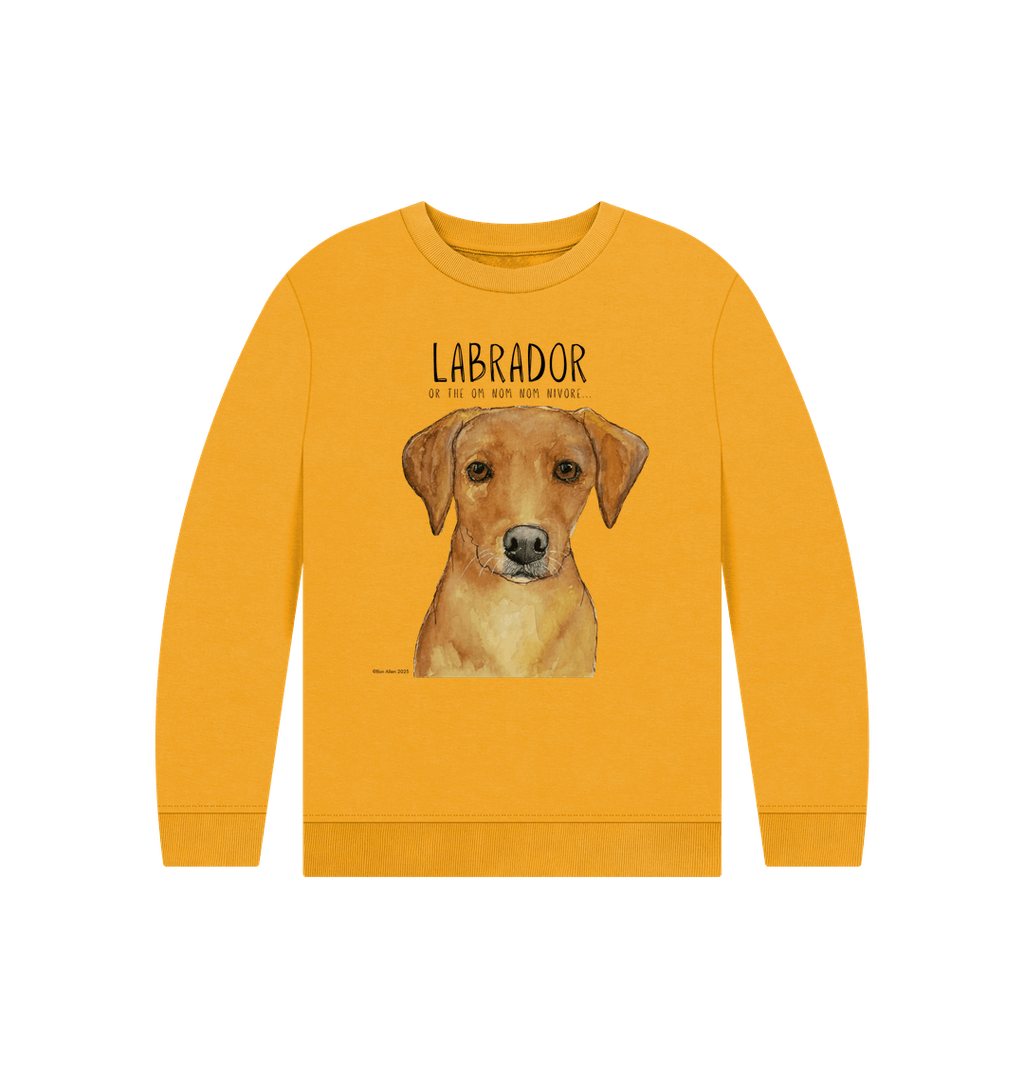 Crumb Catcher in Chief – The Fox Red Labrador Kids' Sweatshirt