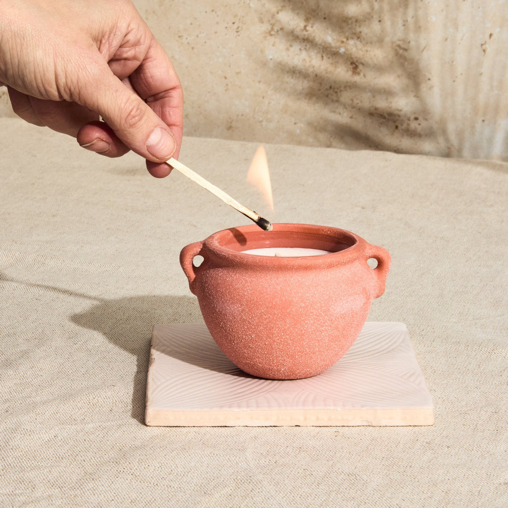 Marrakesh Terracotta Pottery Candle - Passionfruit & Vanilla
