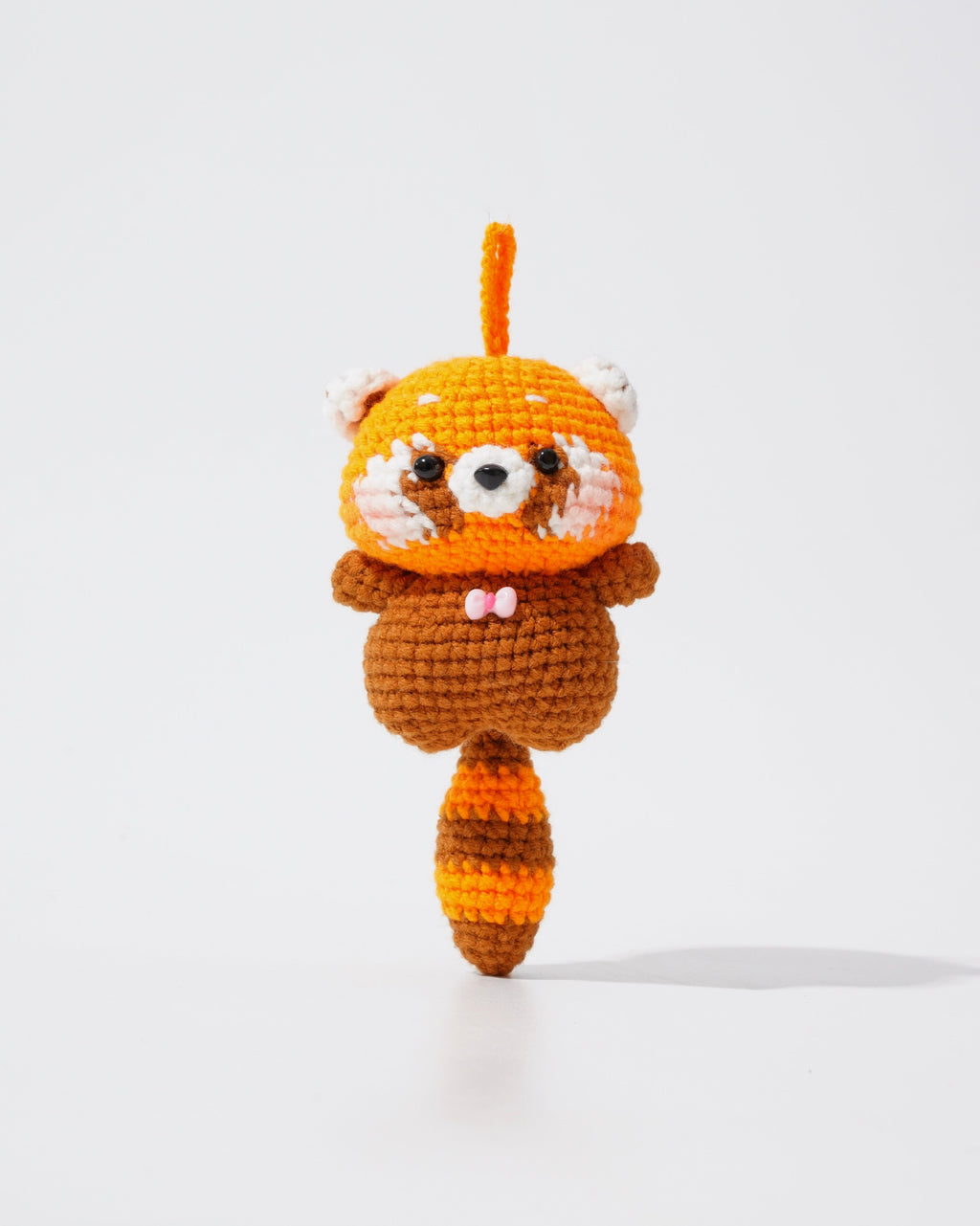 Playful Pals Crochet Red Panda Charms – Handmade Collection