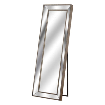 Hand-painted antique gold mirror with distressed glass, 180cm tall, vintage-style statement piece for home decor by Sostter at brixbailey.com