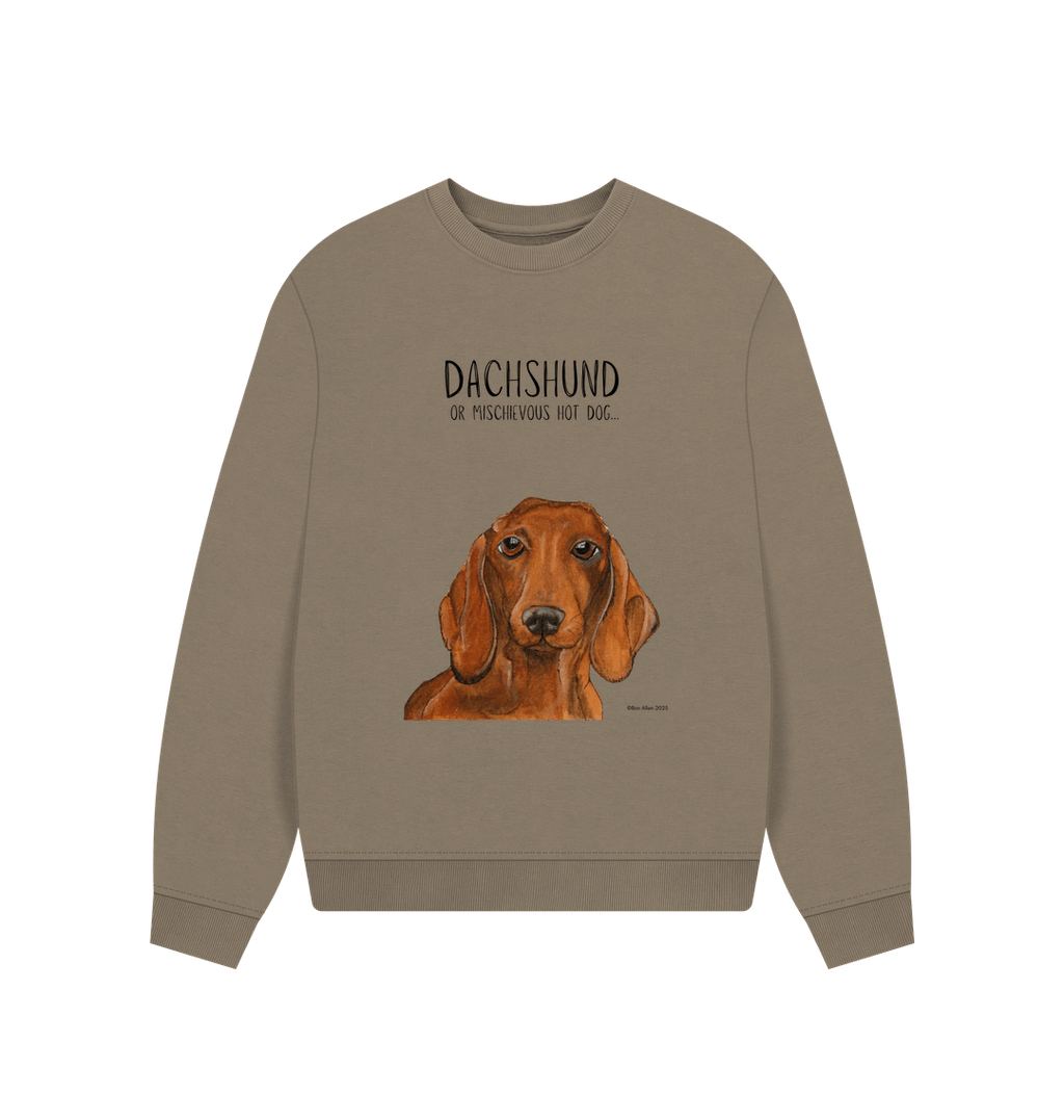 Comfy, Cozy, & Cute: The Dachshund Oversized Sweatshirt"