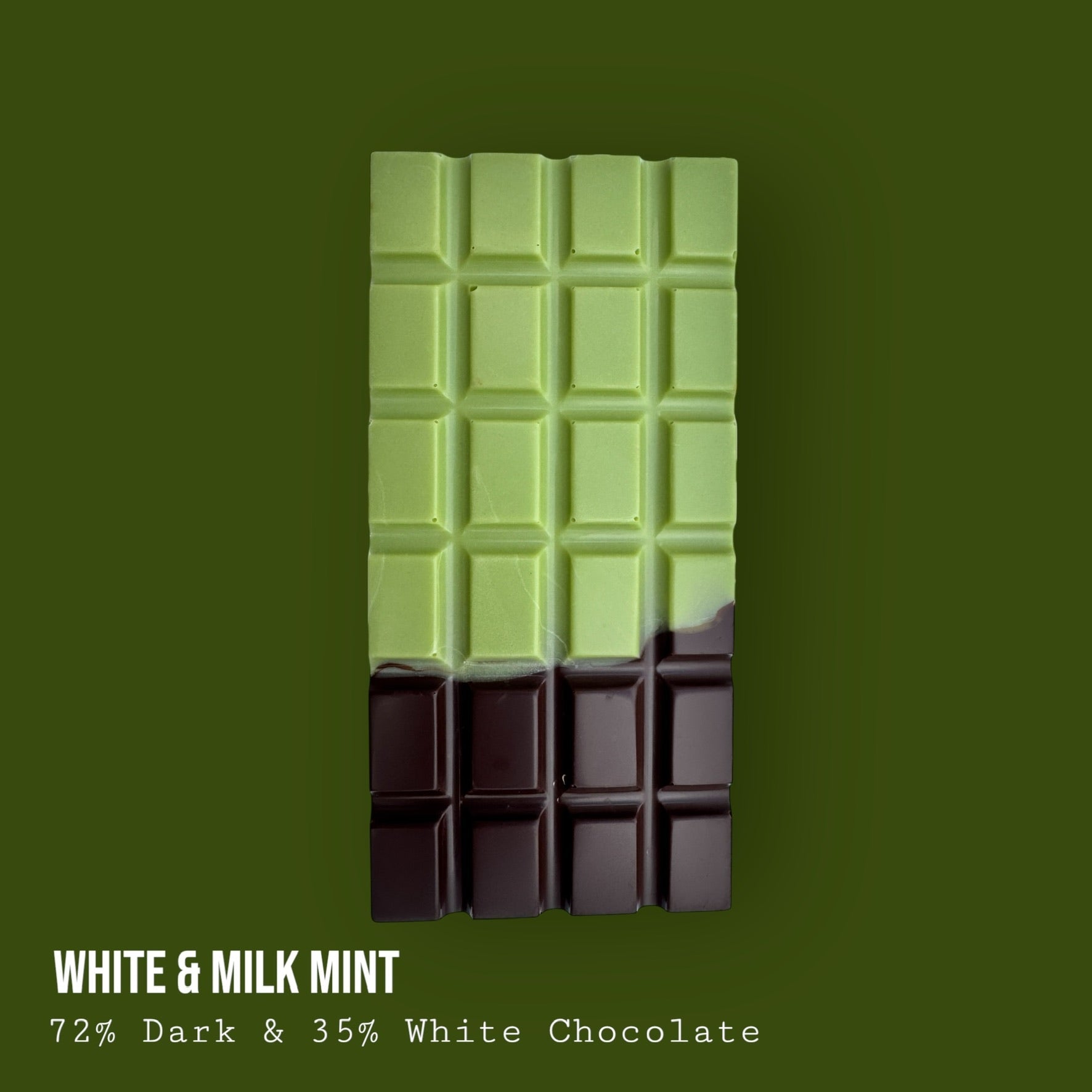 Dark and White Chocolate with Mint Filling 220g