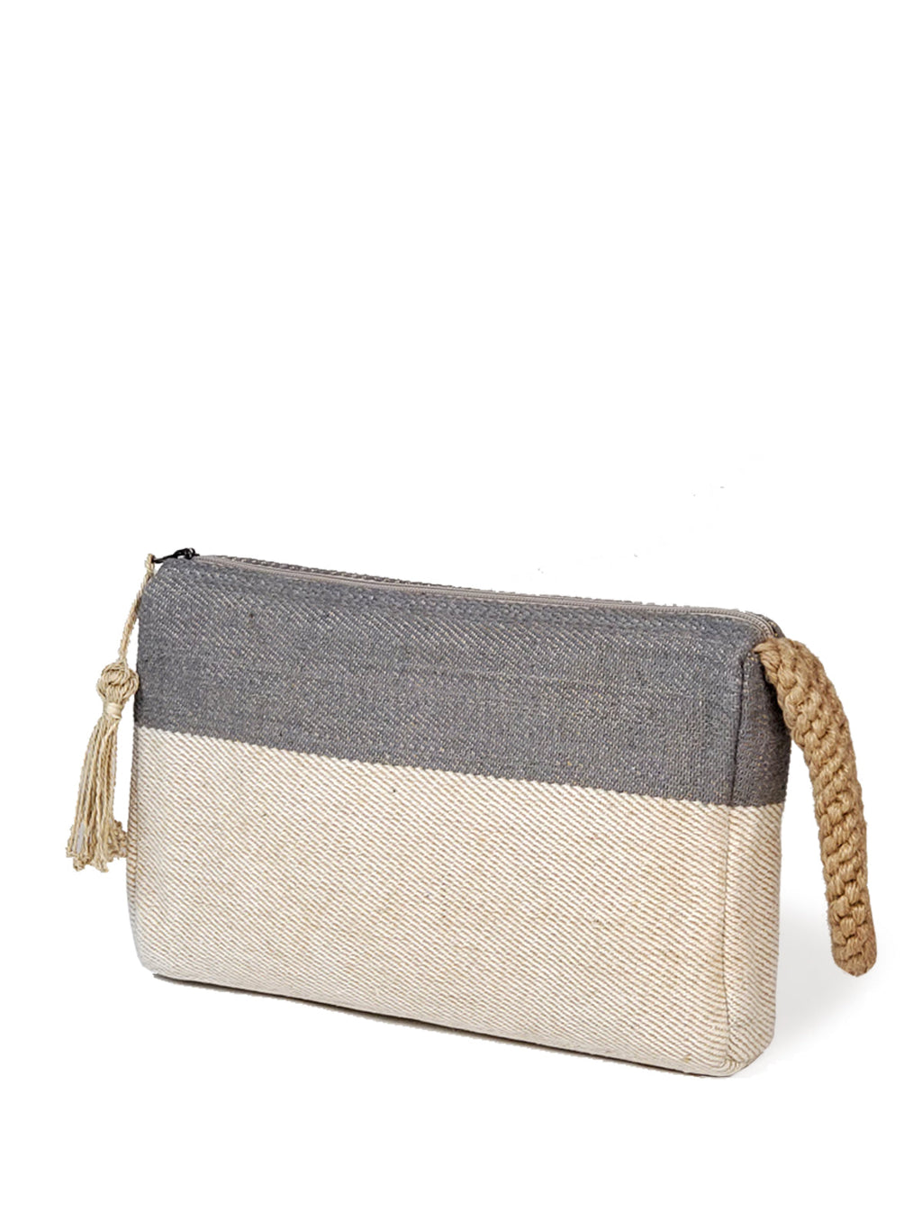 Block A Clutch in Gray