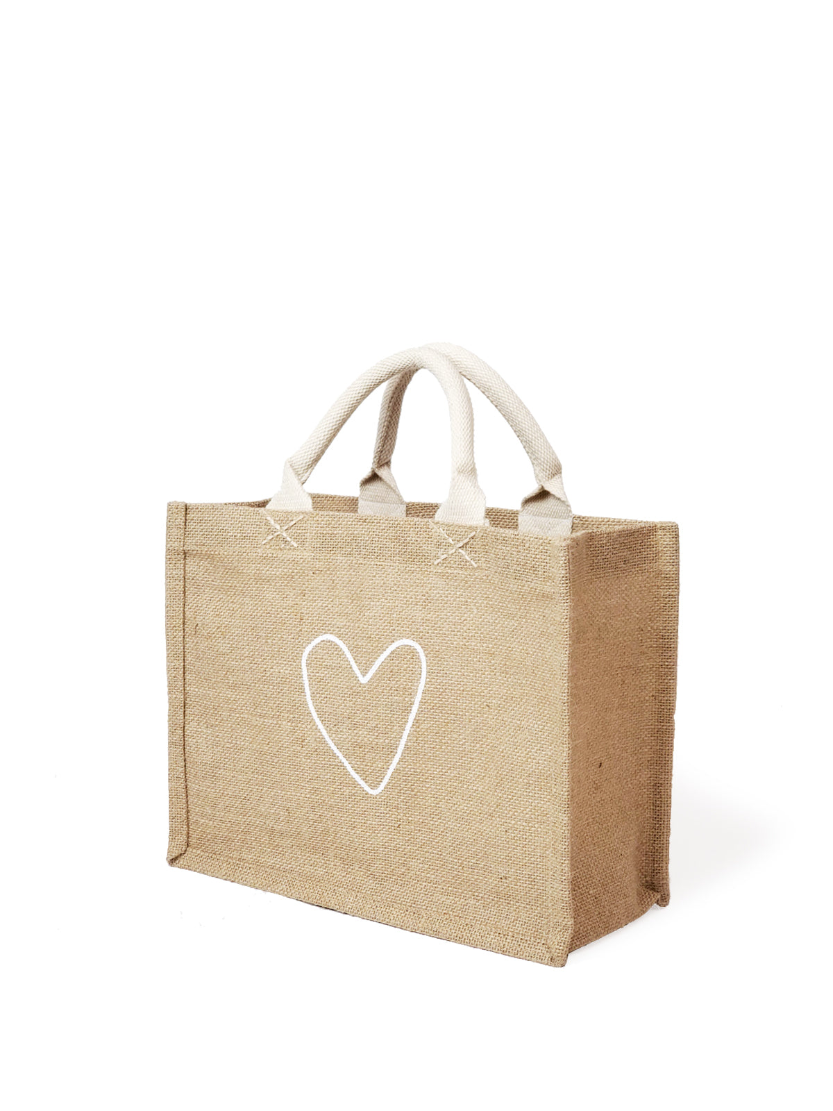 Love Reusable Gift Bag in Natural Jute