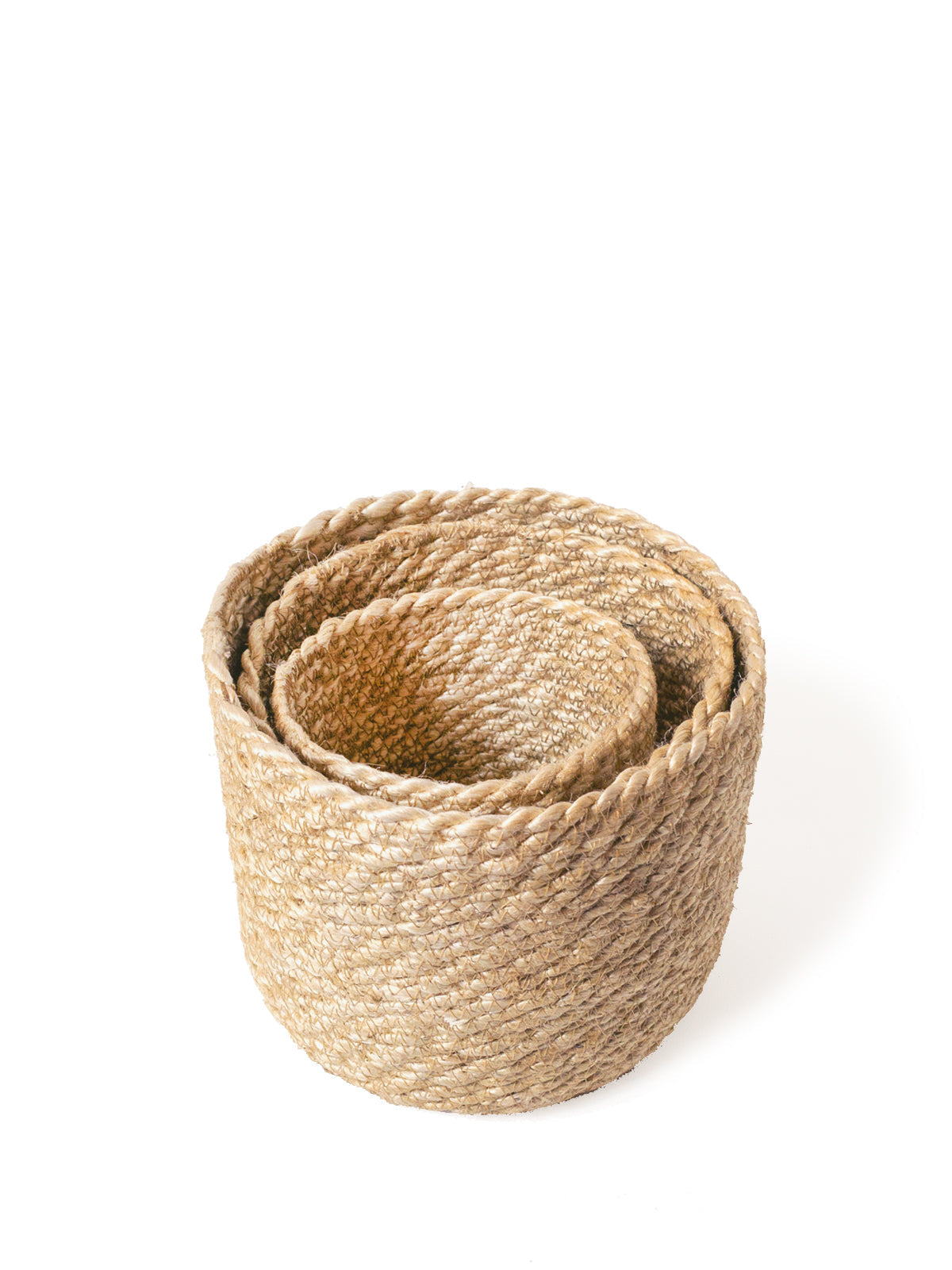 Kata Jute Storage Bin Natural Braided Handmade