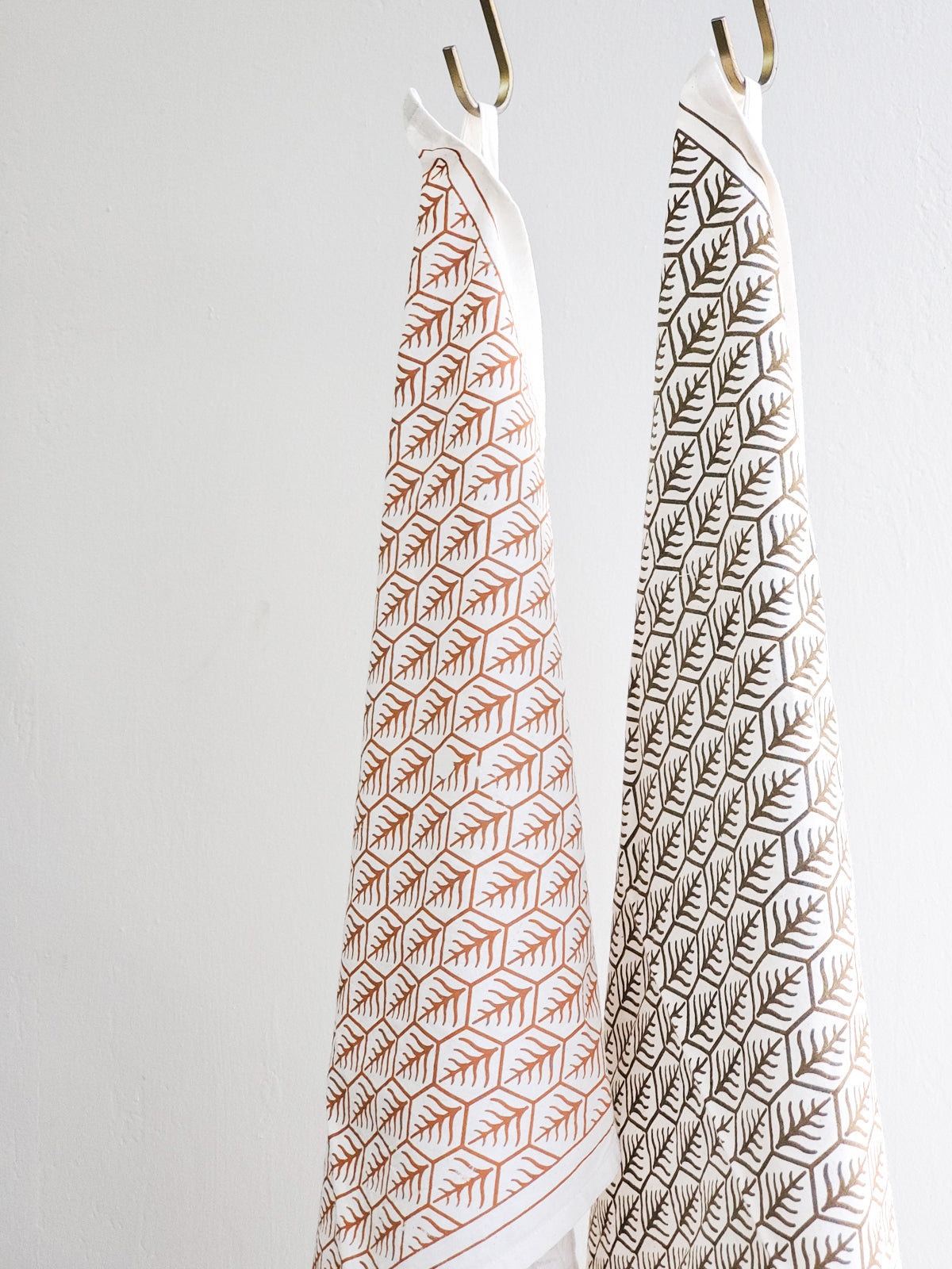 Hand Screen Printed Tea Towel Set of 2