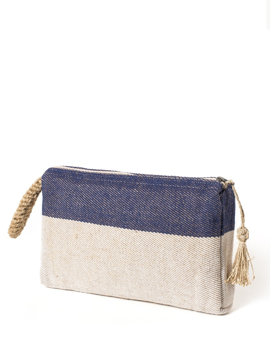 Block A Clutch in Blue