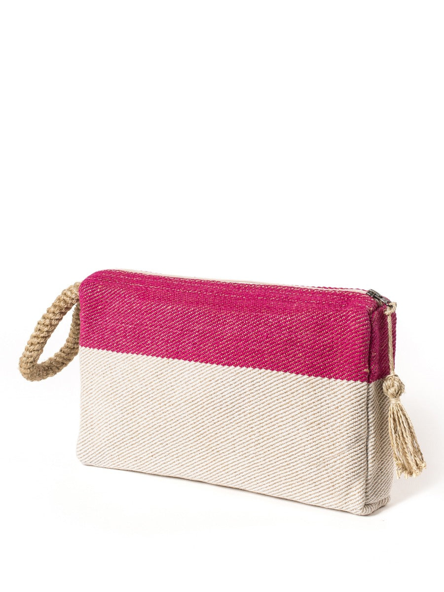 Block A Clutch in Pink