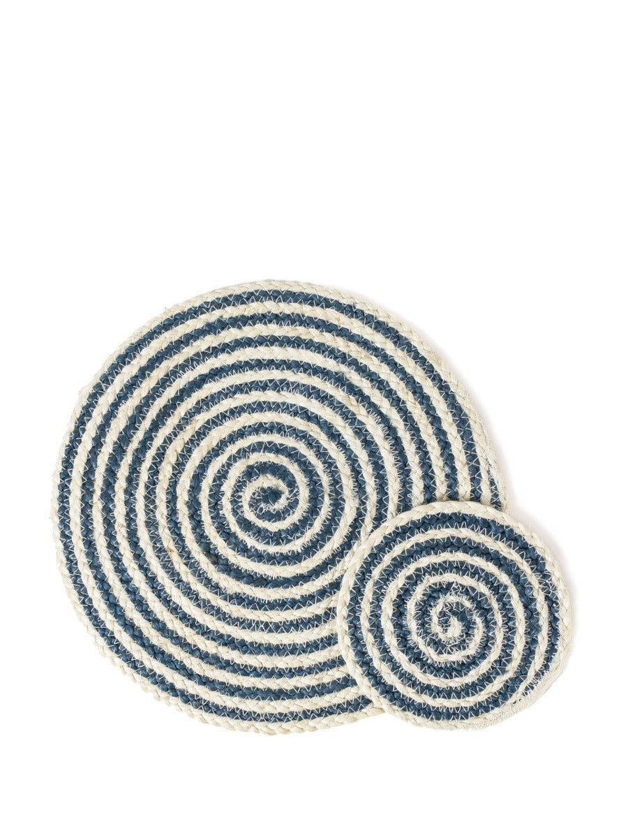 Kata Spiral Placemat Blue Set of 4