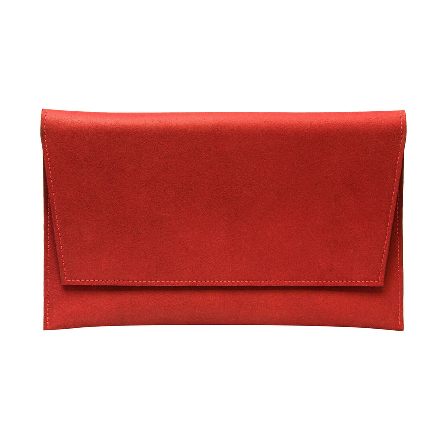 Red Matte Leather Shoulder Bag – Versatile & Stylish by RR at brixbailey.com