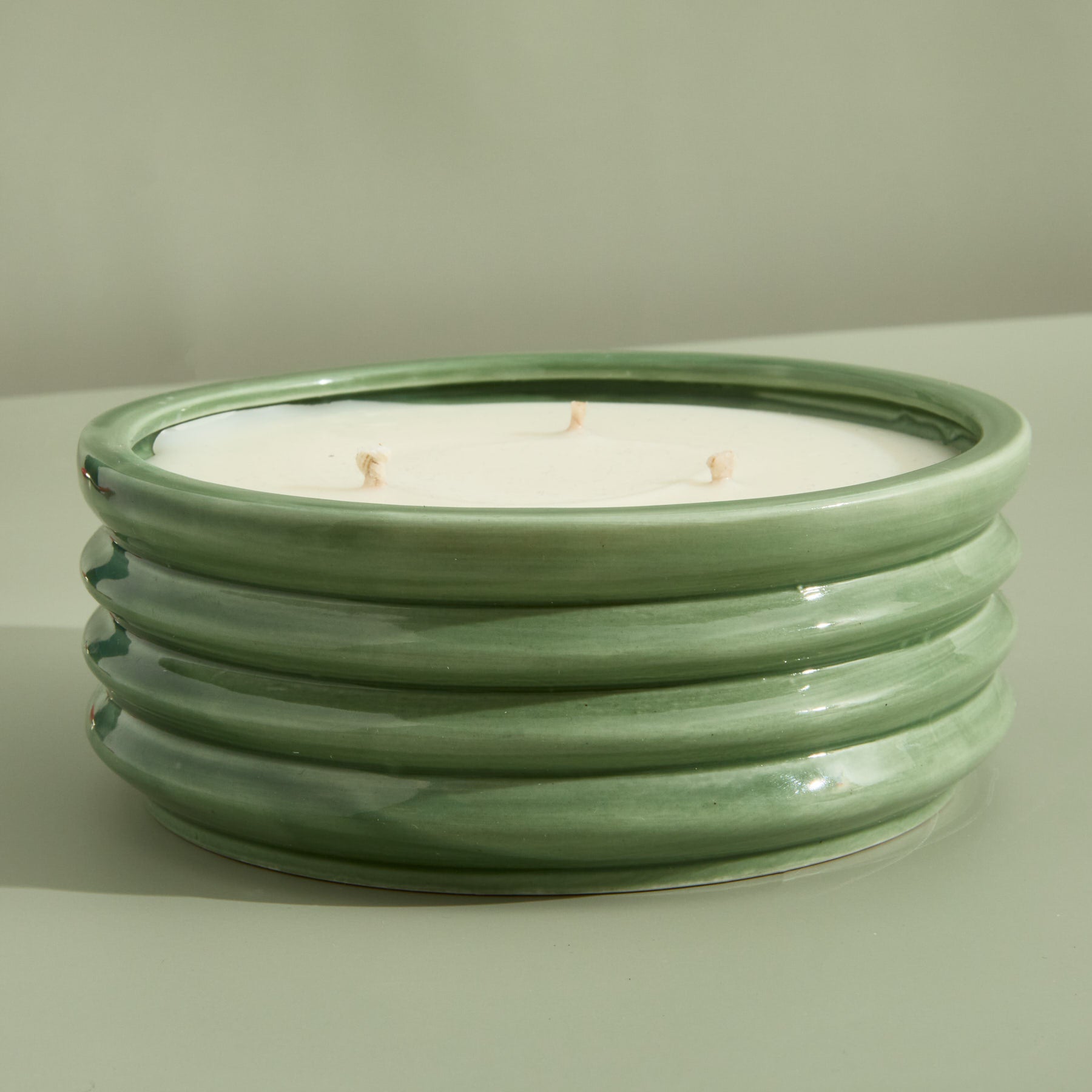 Contemporary Kiln Large Olive Candle