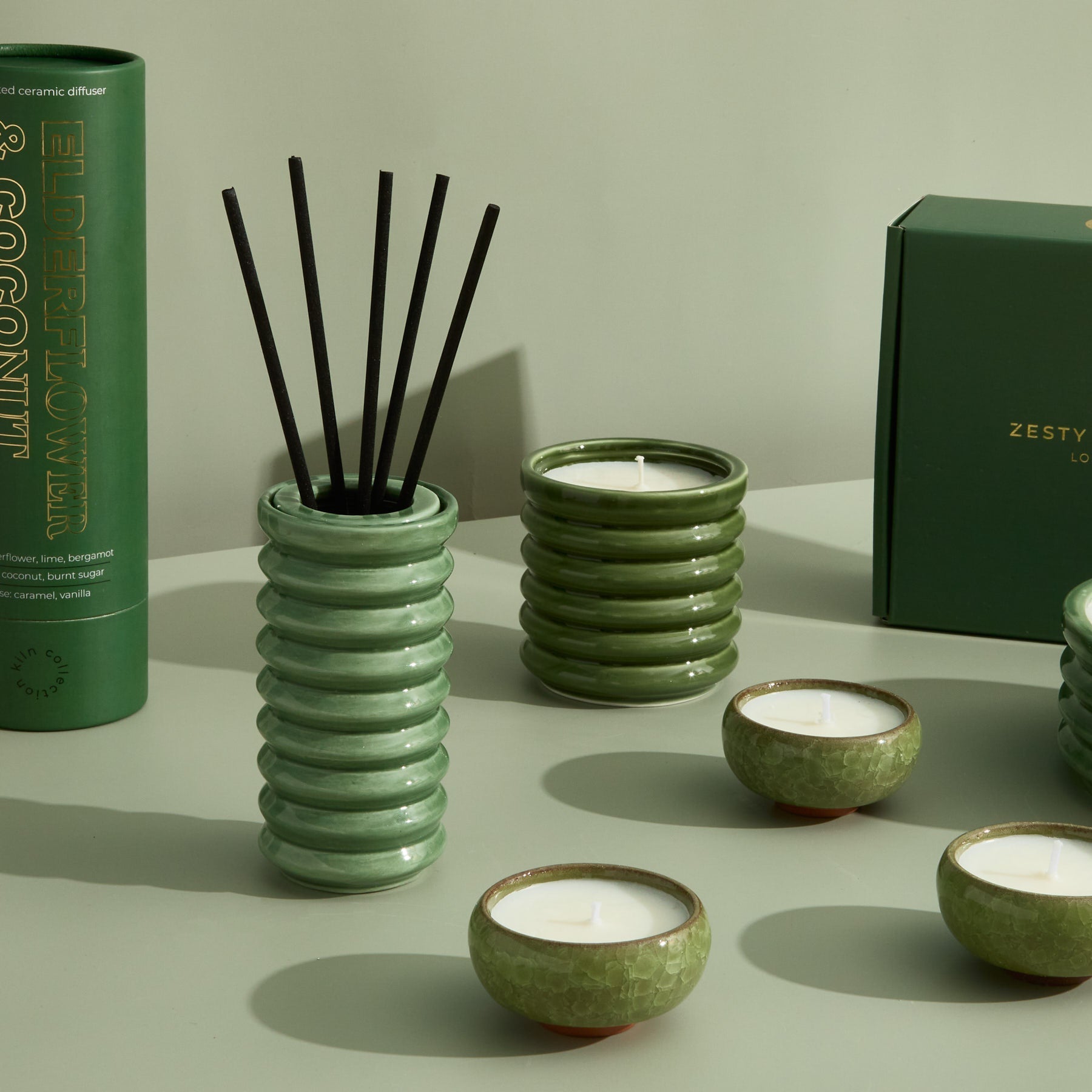 Contemporary Kiln Olive Diffuser