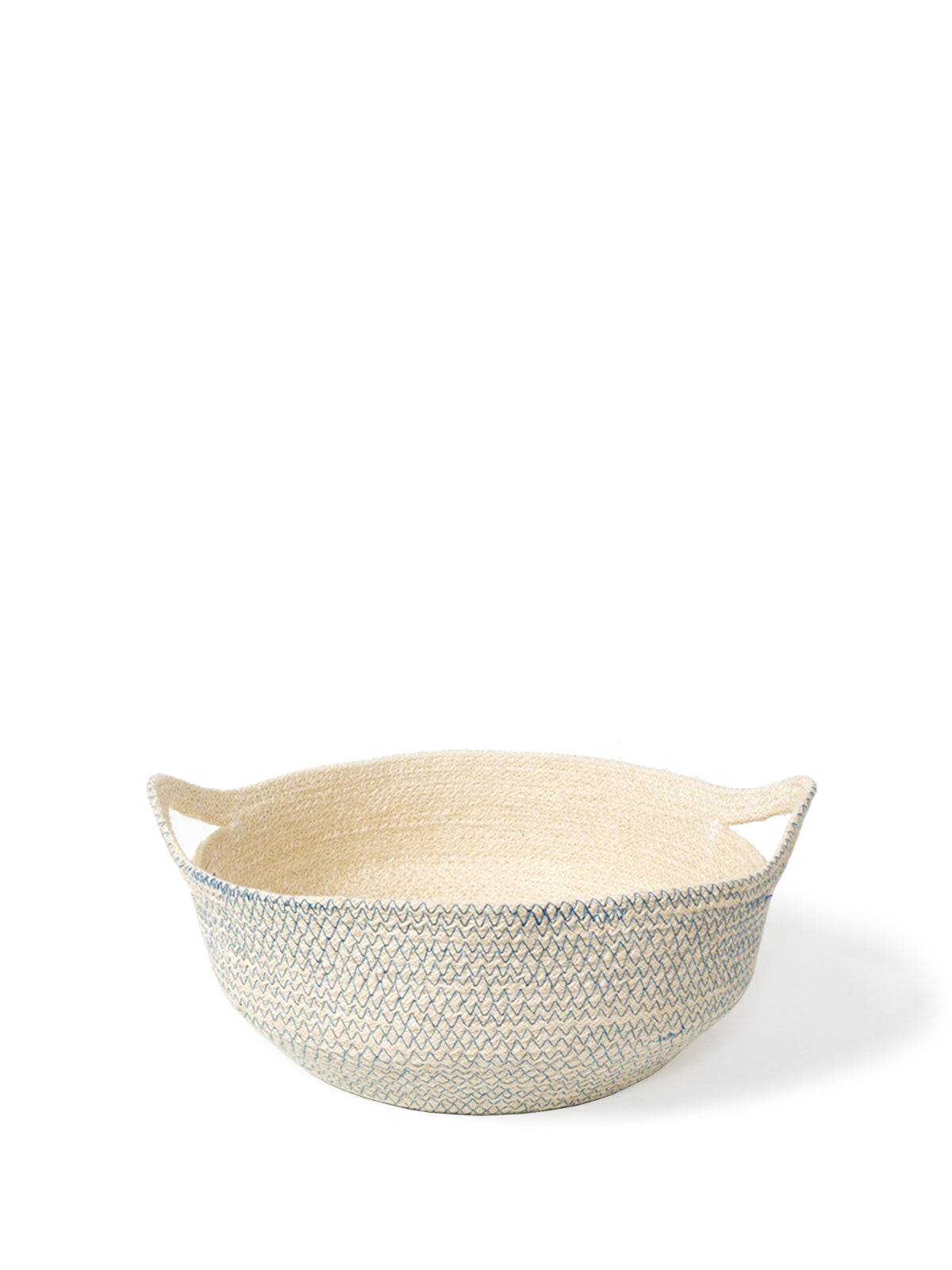 Handwoven Fruit Bowl in Blue