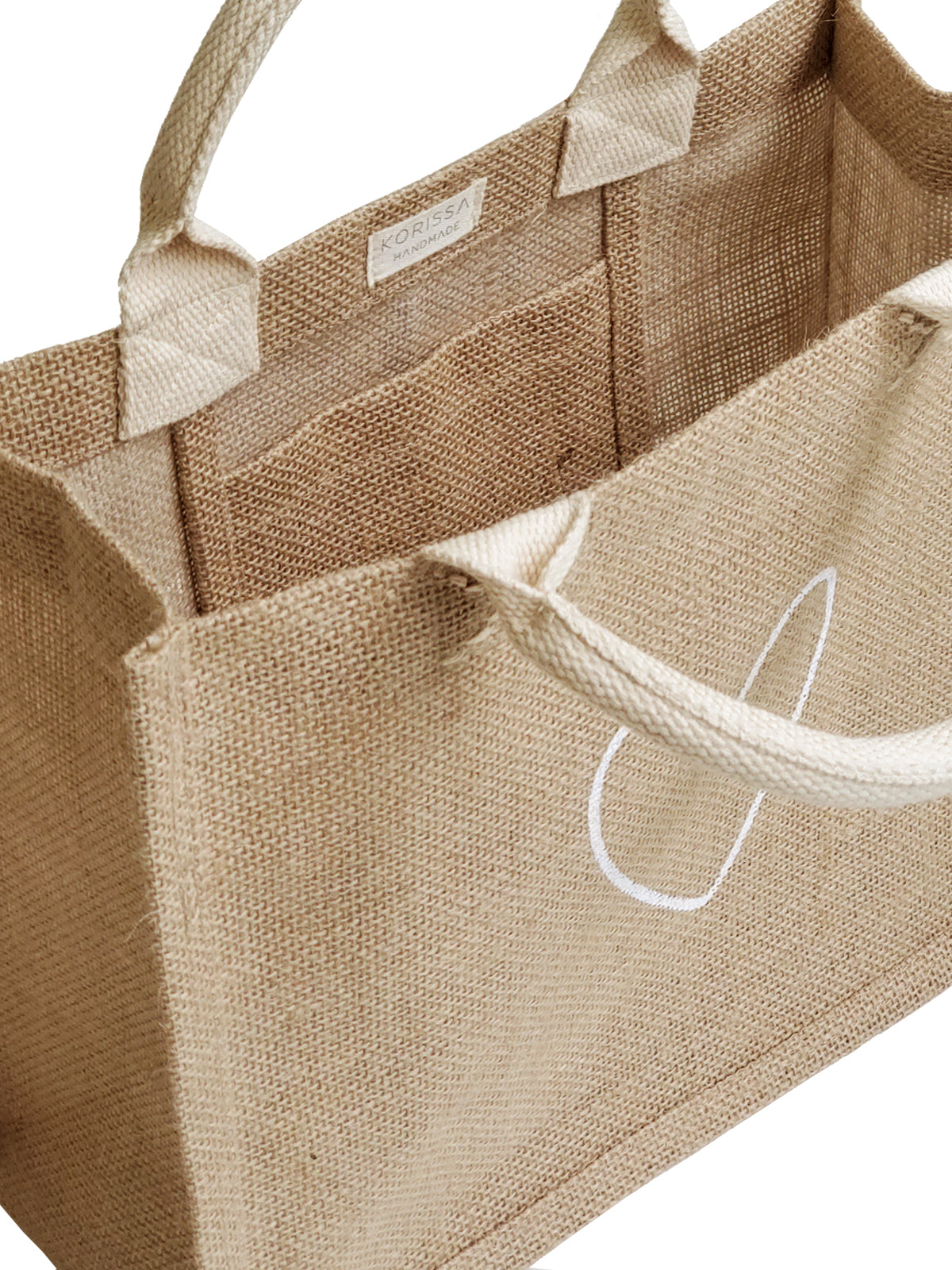 Love Reusable Gift Bag in Natural Jute