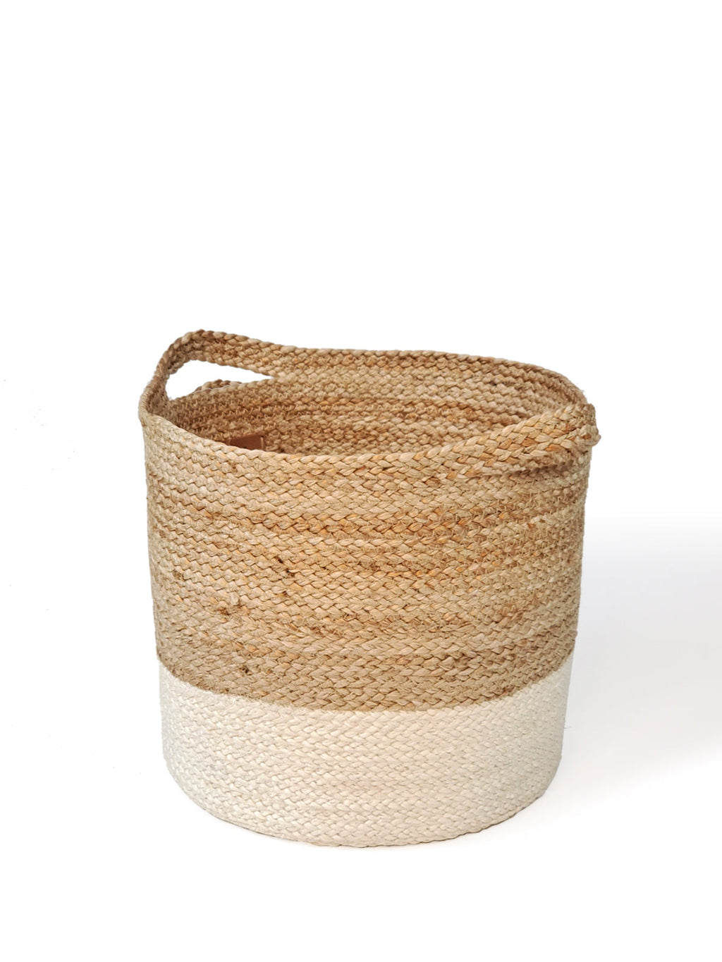 Kata Colorblock Braided Jute Basket