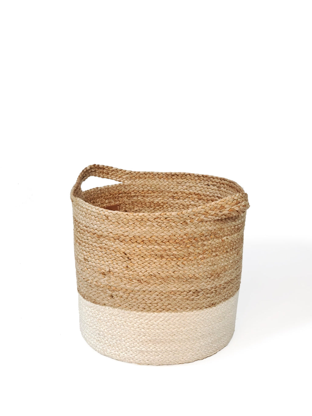 Kata Colorblock Braided Jute Basket