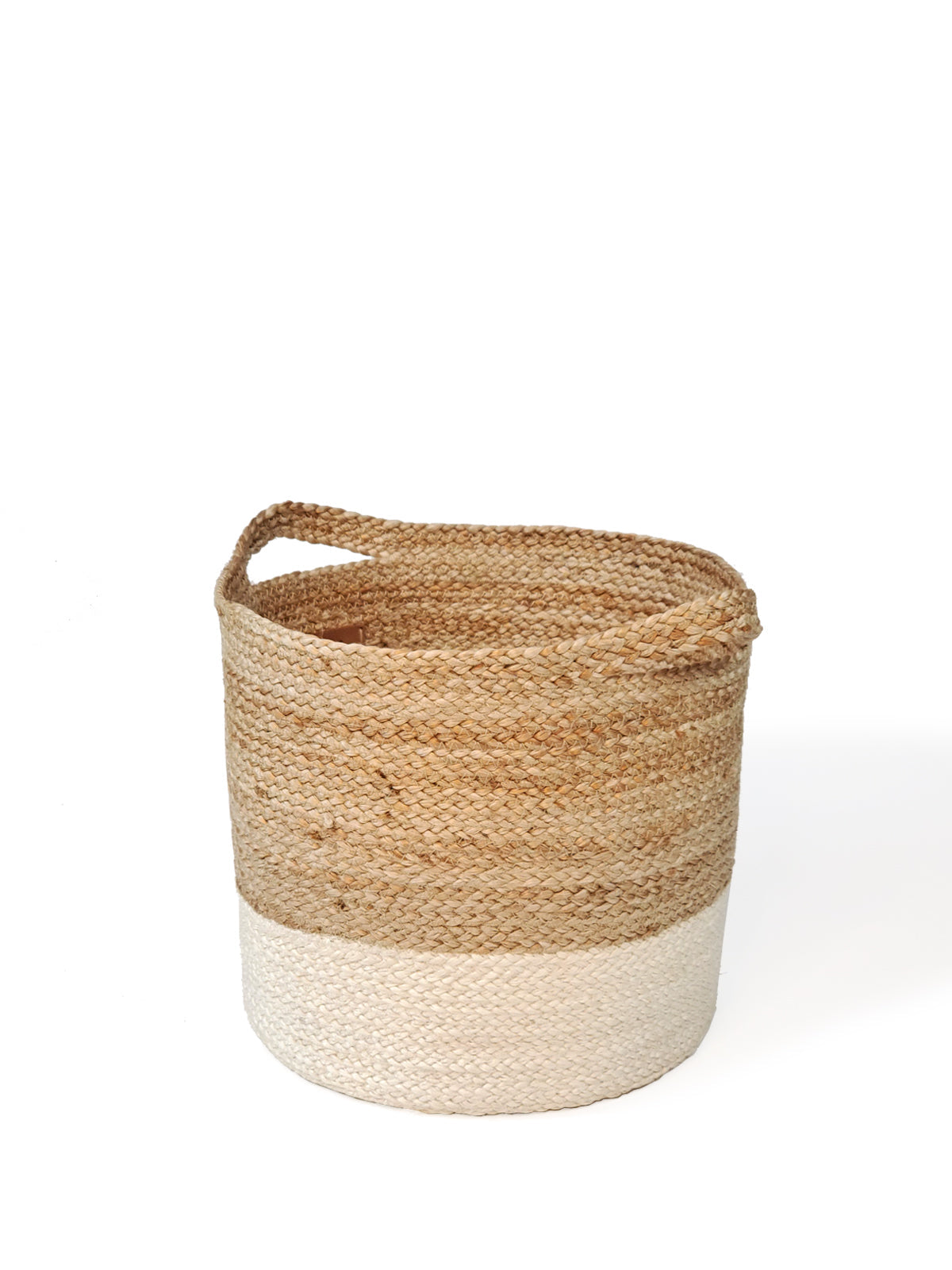 Kata Colorblock Braided Jute Basket