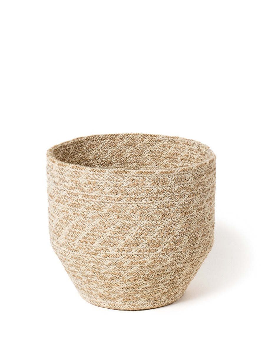 Agora Jute Storage Bin Natural White