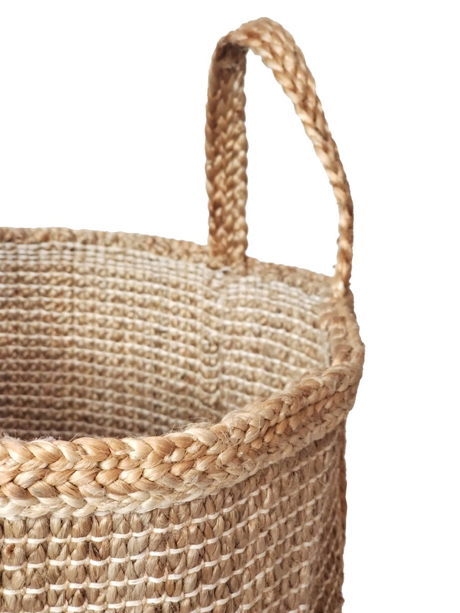 Natural Braided Jute Storage Hamper