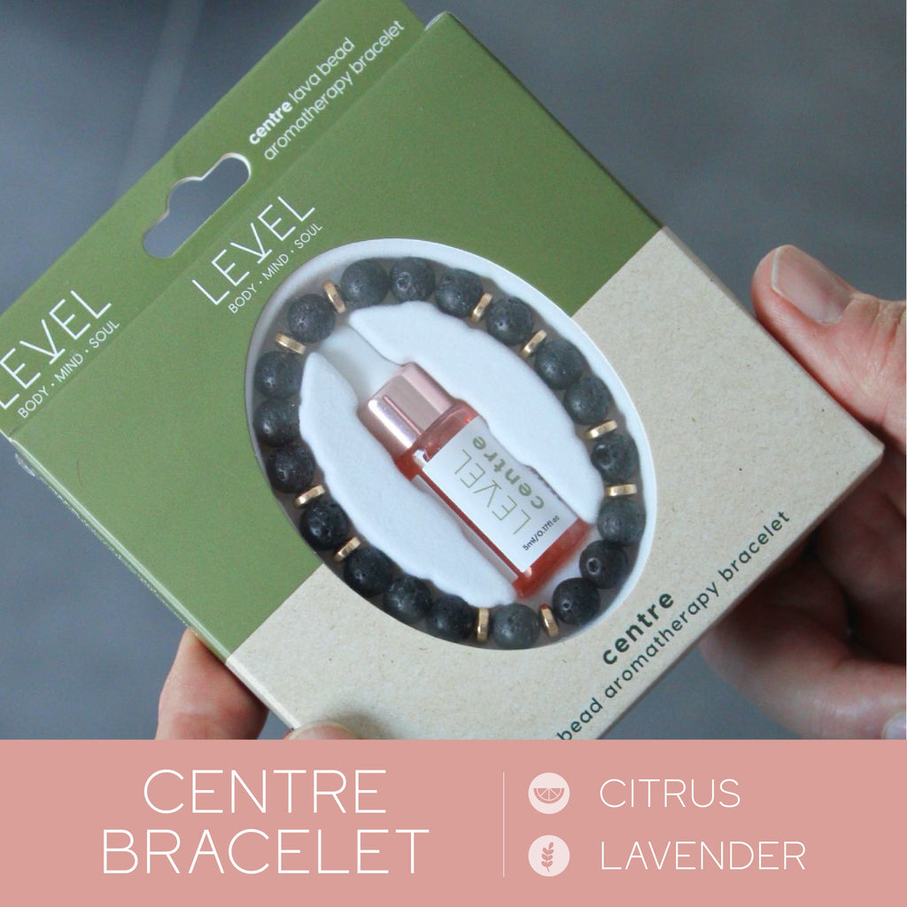 Lava Bead Aromatherapy Bracelet Set Balance and Centre