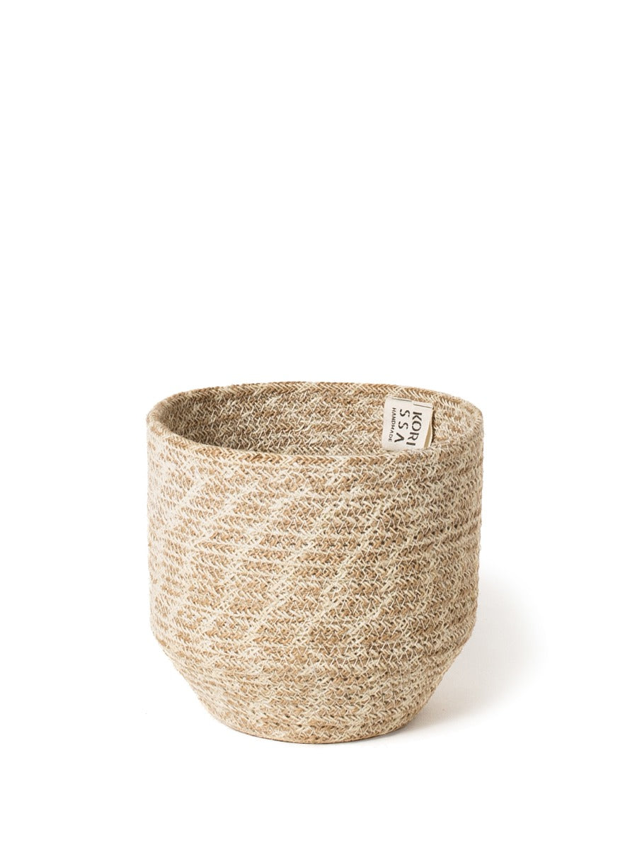 Agora Jute Storage Bin Natural White