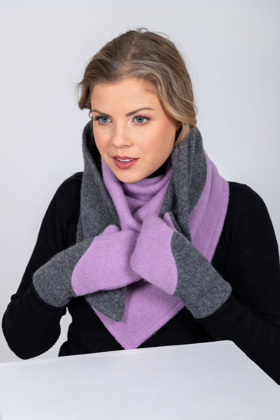 HERTTA Triangular Wool Shawl – Elegant, Versatile & Water-Resistant by HERTTA at brixbailey.com