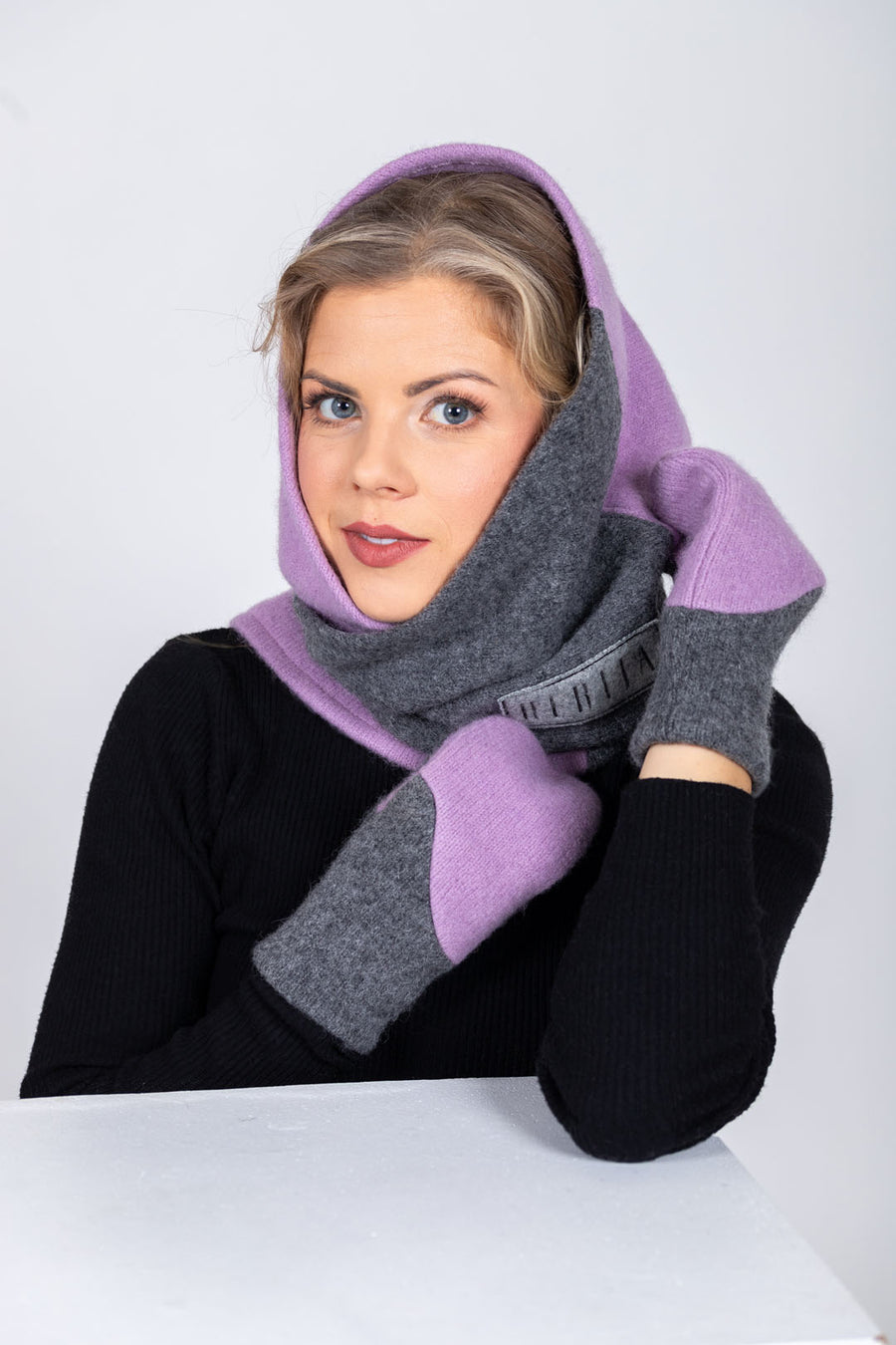 HERTTA Triangular Wool Shawl – Elegant & Versatile Accessory by HERTTA at brixbailey.com