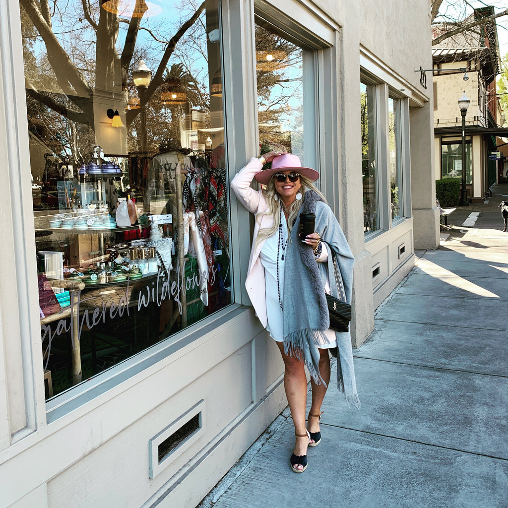 Royal Blue Crystal Beaded Necklace Long Length