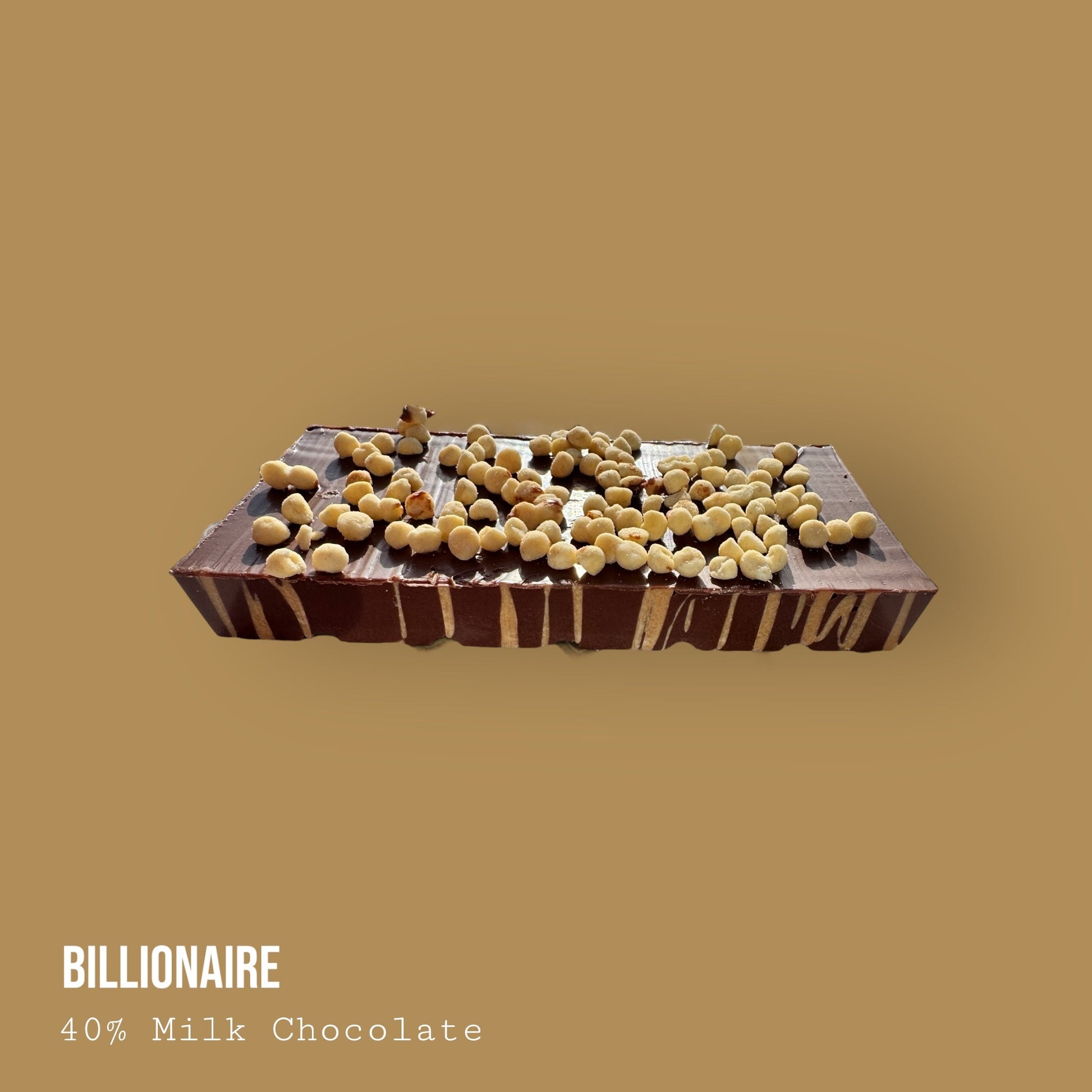 Milk Chocolate Billionaire bar with chocolate infused salted caramel topped with shortbread biscuit 245g