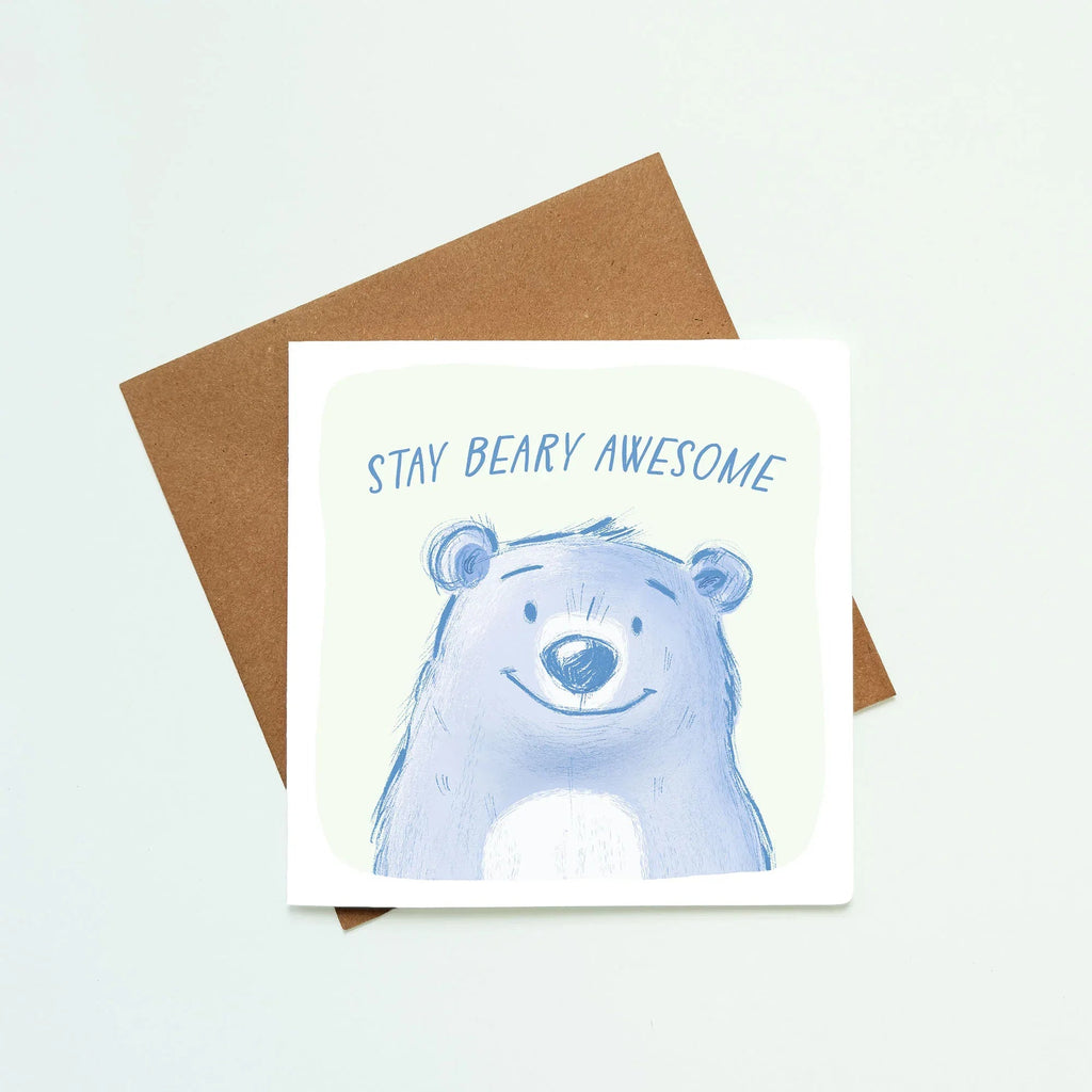 Stay Beary Awesome Birthday Card
