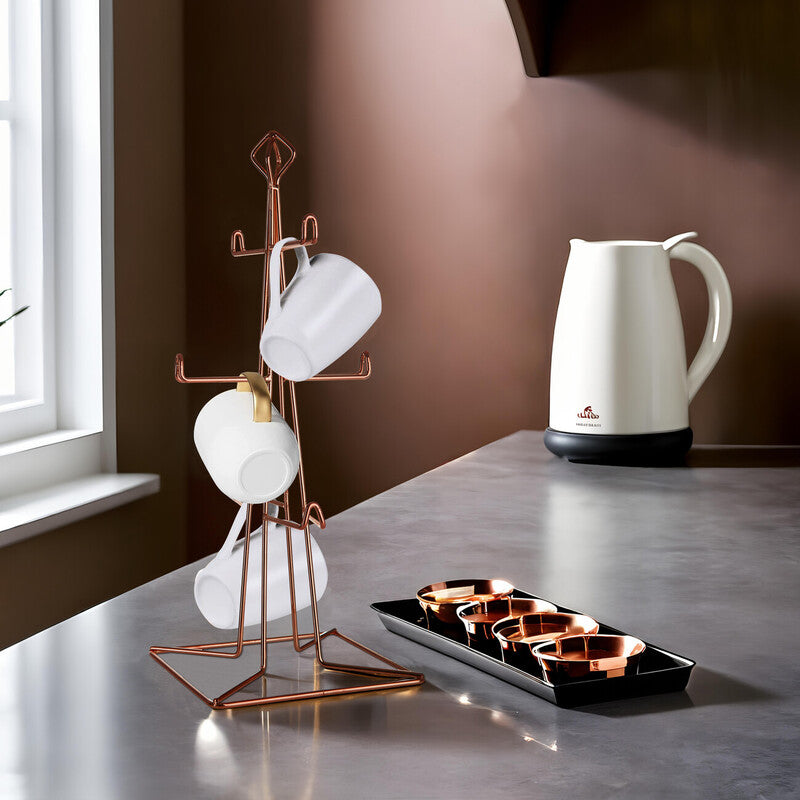 Copper Finish 6 Mug Tree