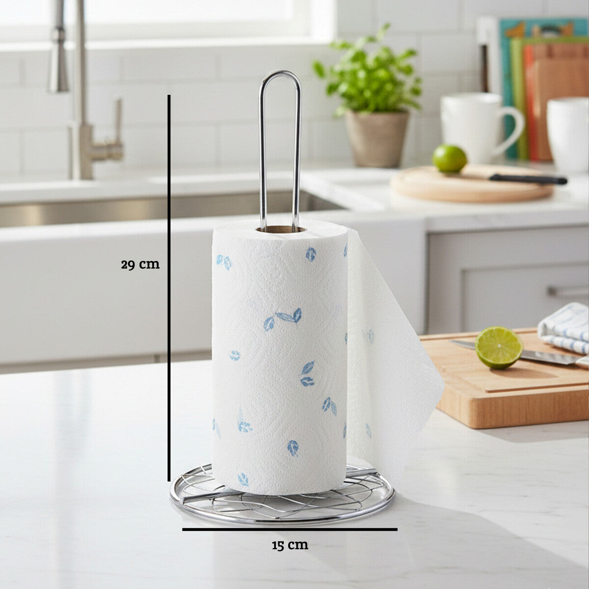 Chrome Kitchen Roll Holder