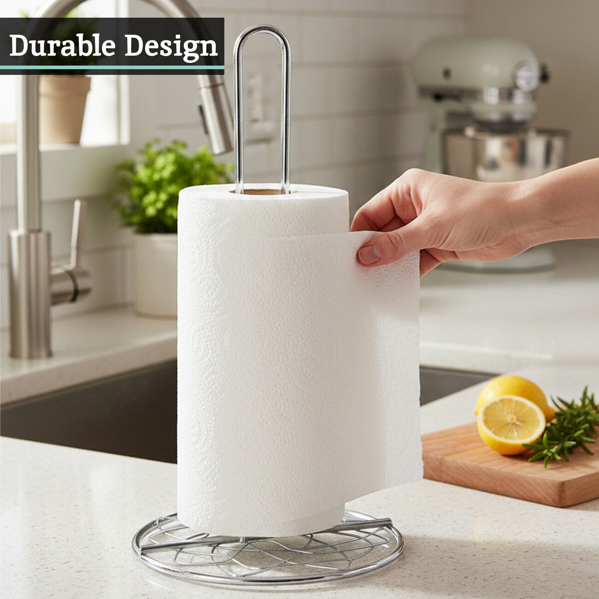 Chrome Kitchen Roll Holder