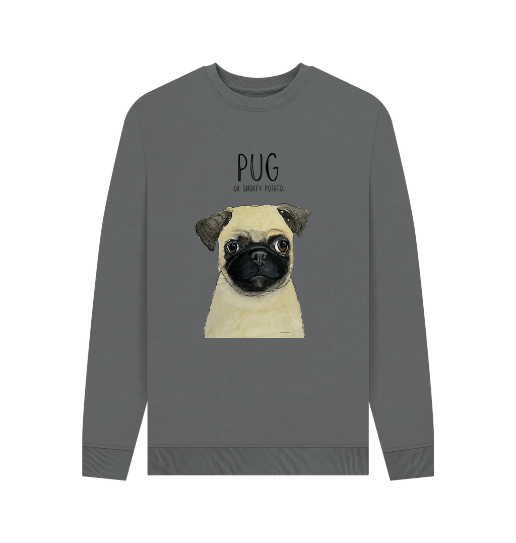 Pug or Snorty Potato? Men's Crew Neck Sweatshirt for Pug Lovers
