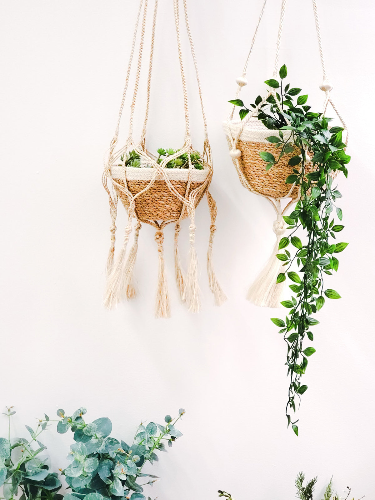 Natural Jute Plant Hanger