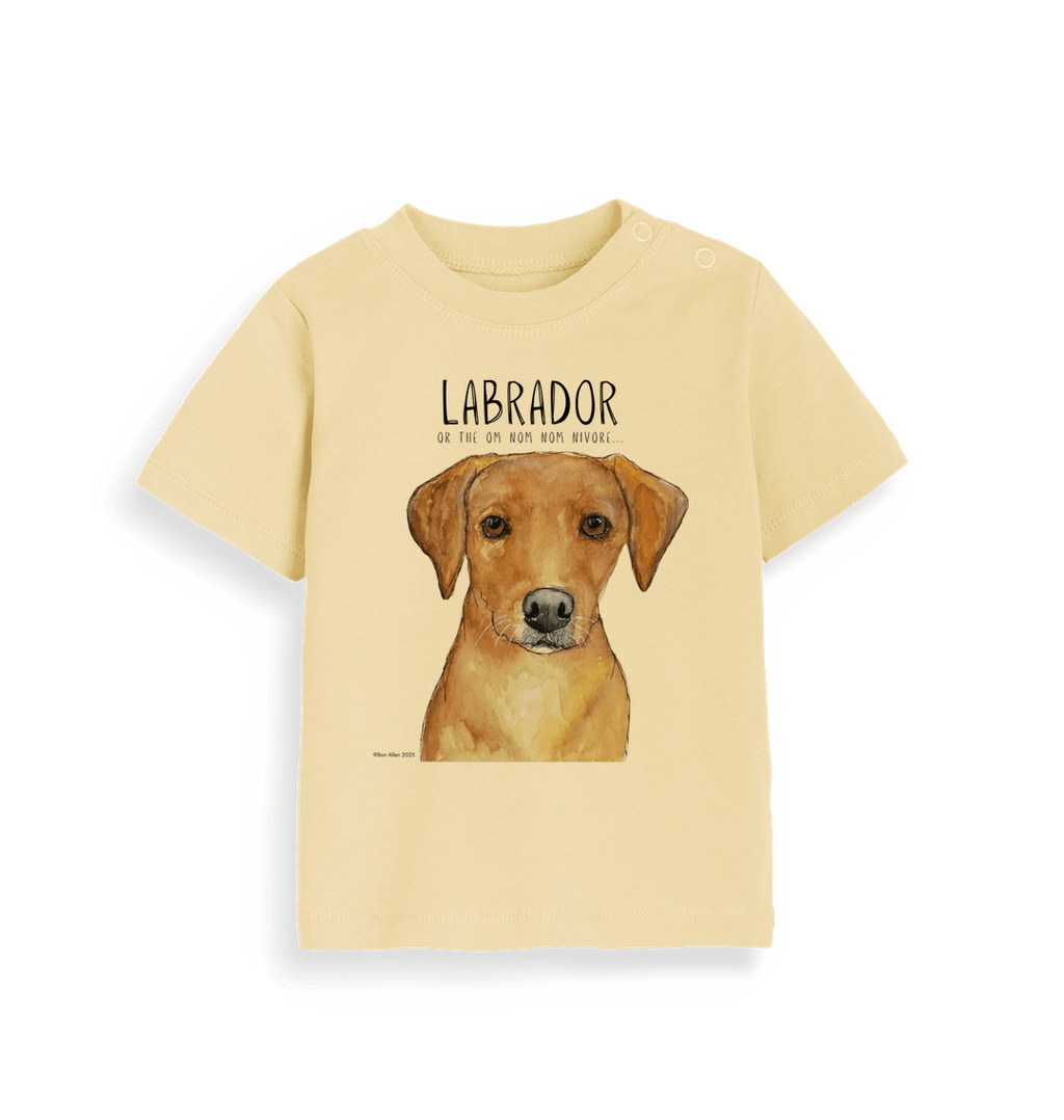 Tiny Tummy, Big Appetite – Baby’s First Fox Red Labrador Tee