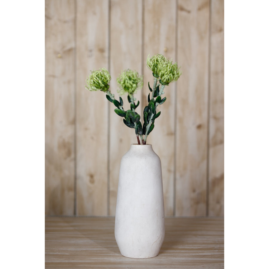 Introducing the captivating Pincushion Protea Spray - Faux Floral Masterpiece for Stunning Decor - Lifelike Greenery Accent 61 cm by Hill Interiors at www.brixbailey.com