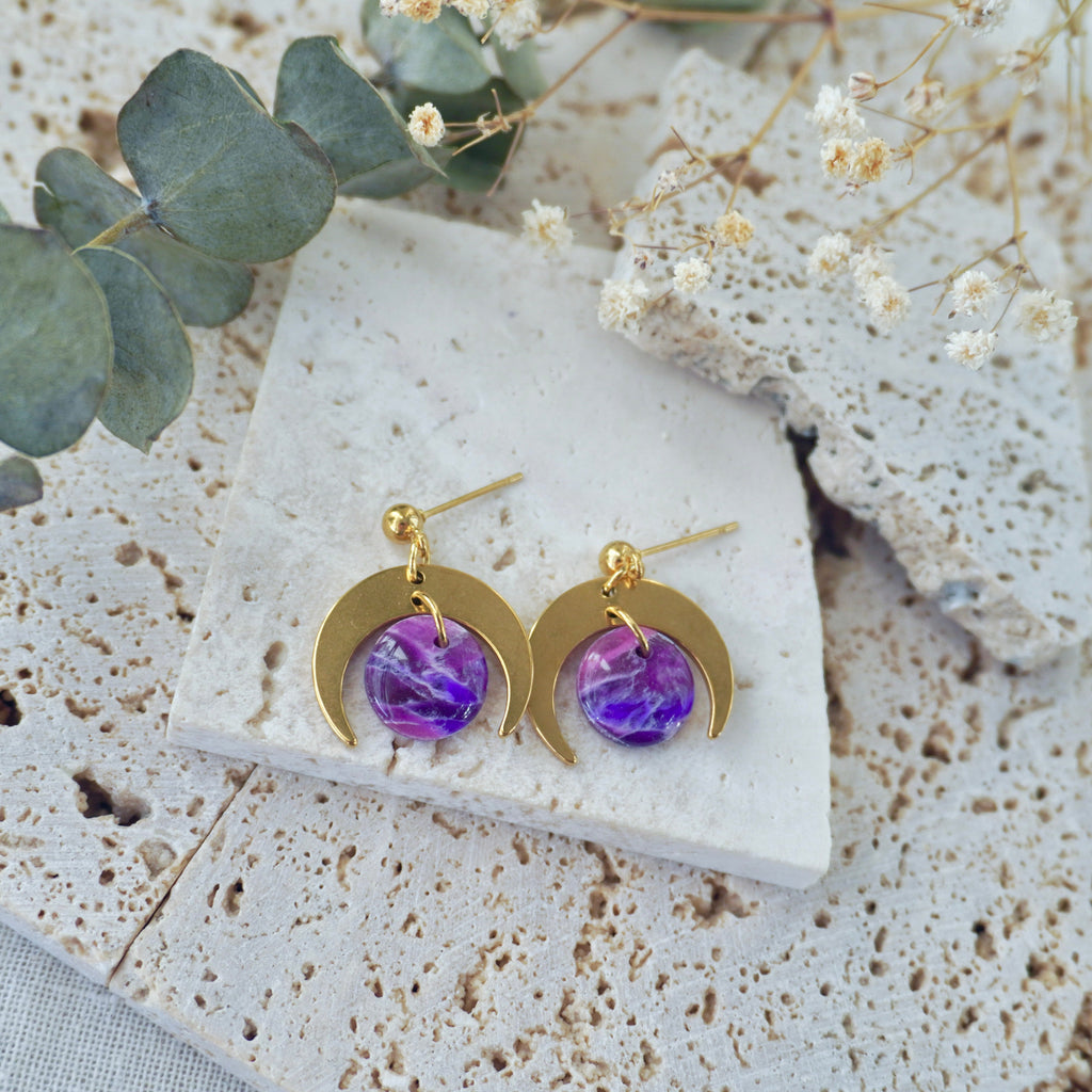 Precious Stud Downward Moon