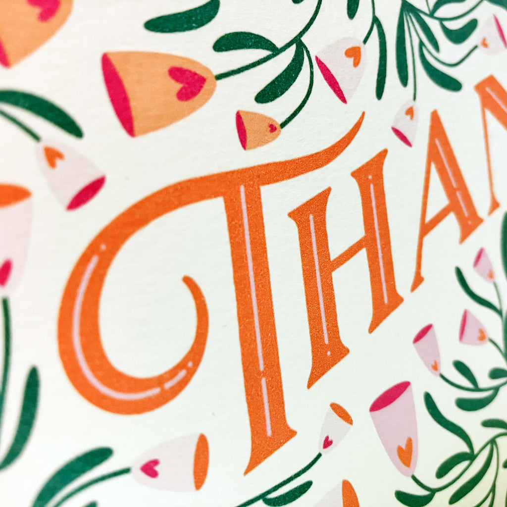 Floral Thank You Greeting Card