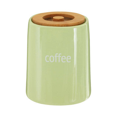 Green Ceramic Coffee Canister