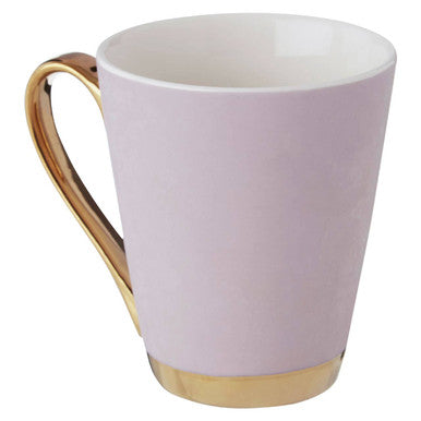 Frosted Lilac Monogram Mug Letter J