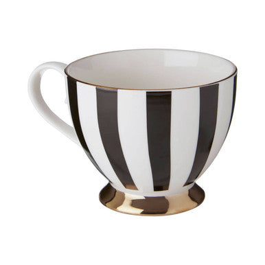 Duchess Black and White A Monogram Mug