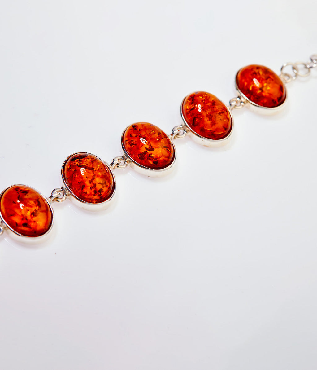 Amber Sunrise Bracelet in Sterling Silver