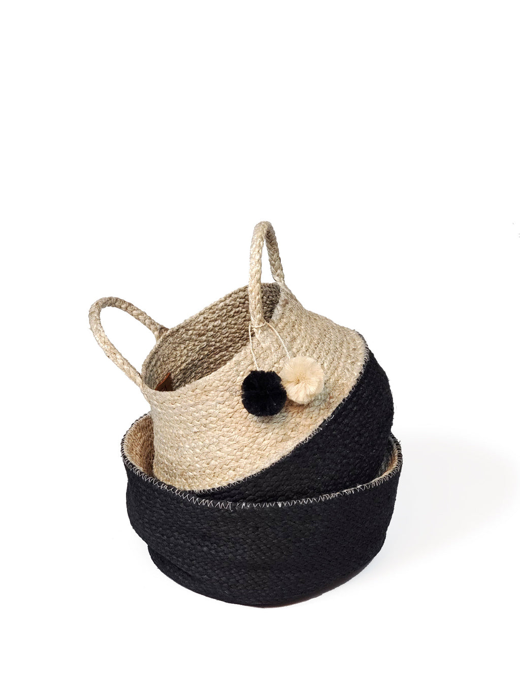Foldable Jute Basket Bag
