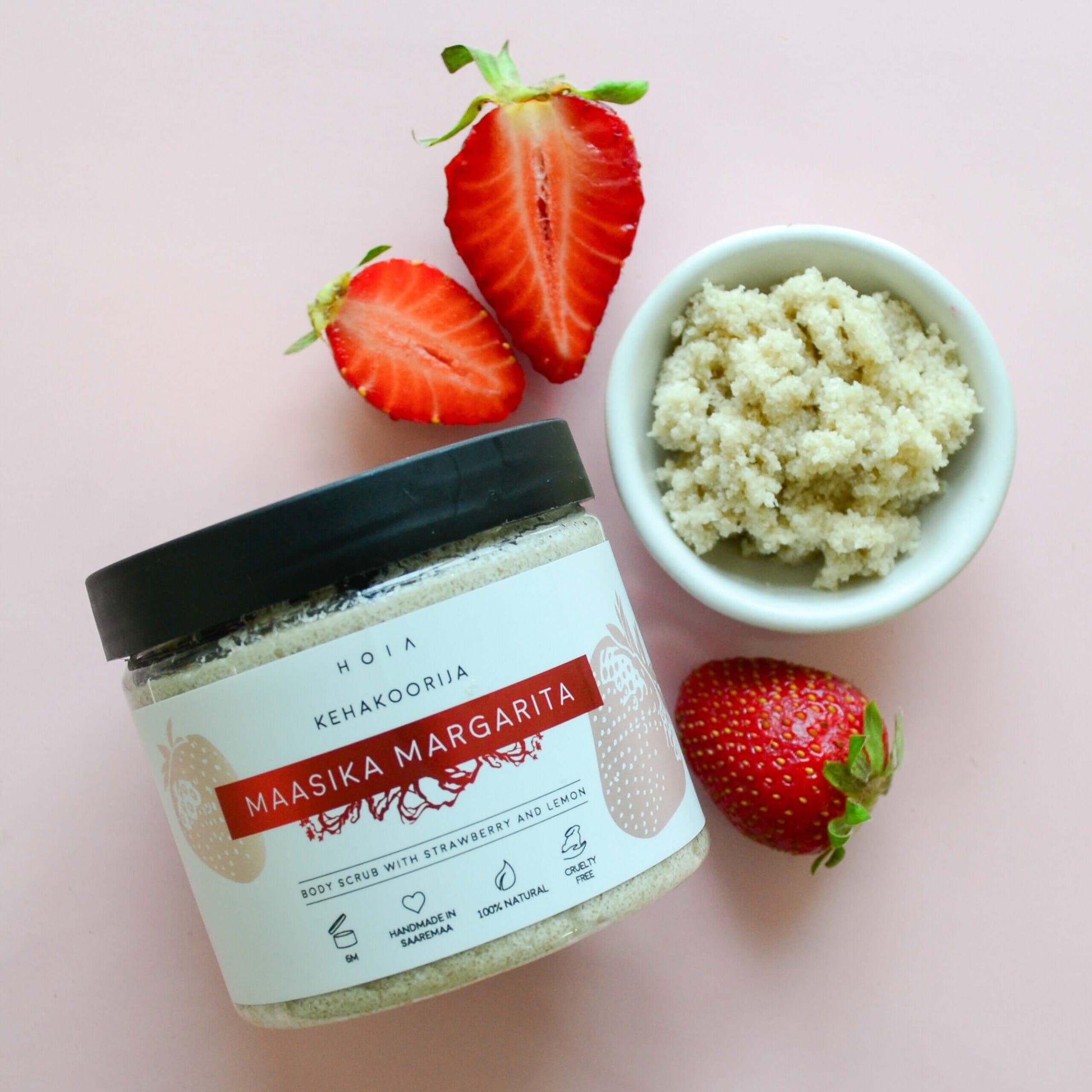 Revitalize Your Skin with the Strawberry Margarita Body Scrub by HOIA at www.brixbailey.com