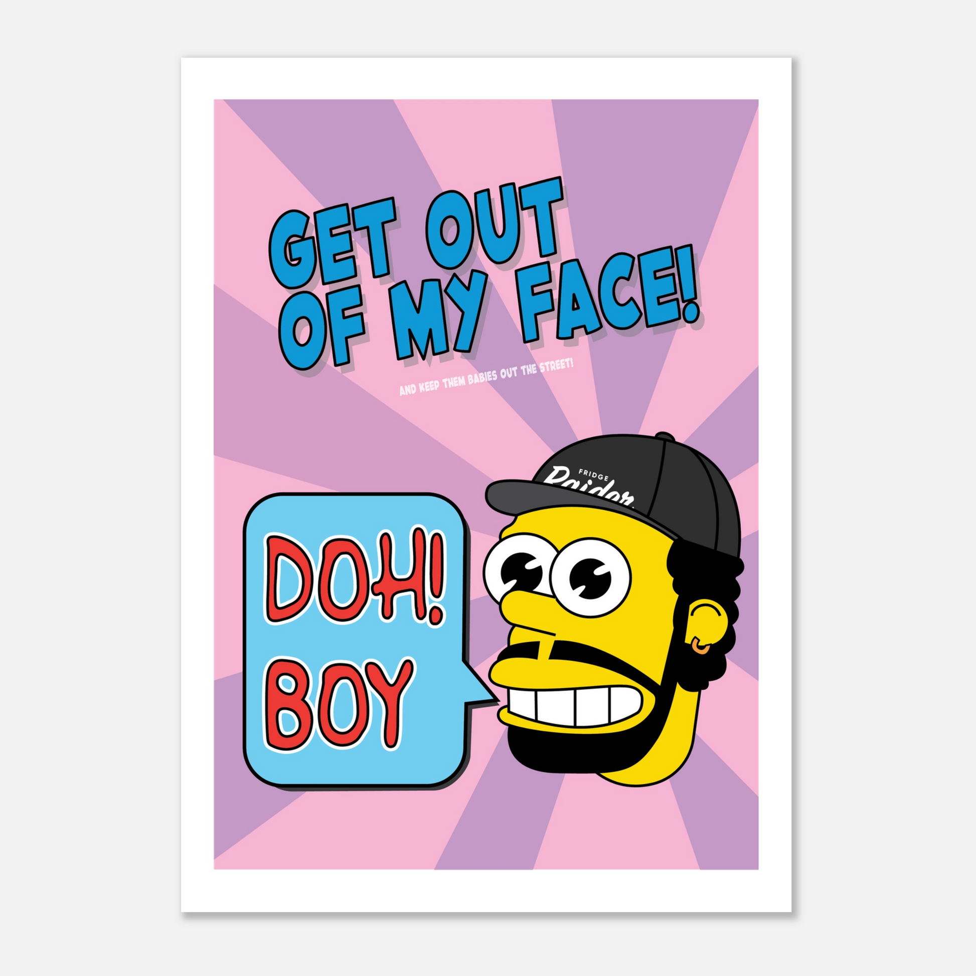 Doh Boy Mr Sparkle Print by Eli Davey